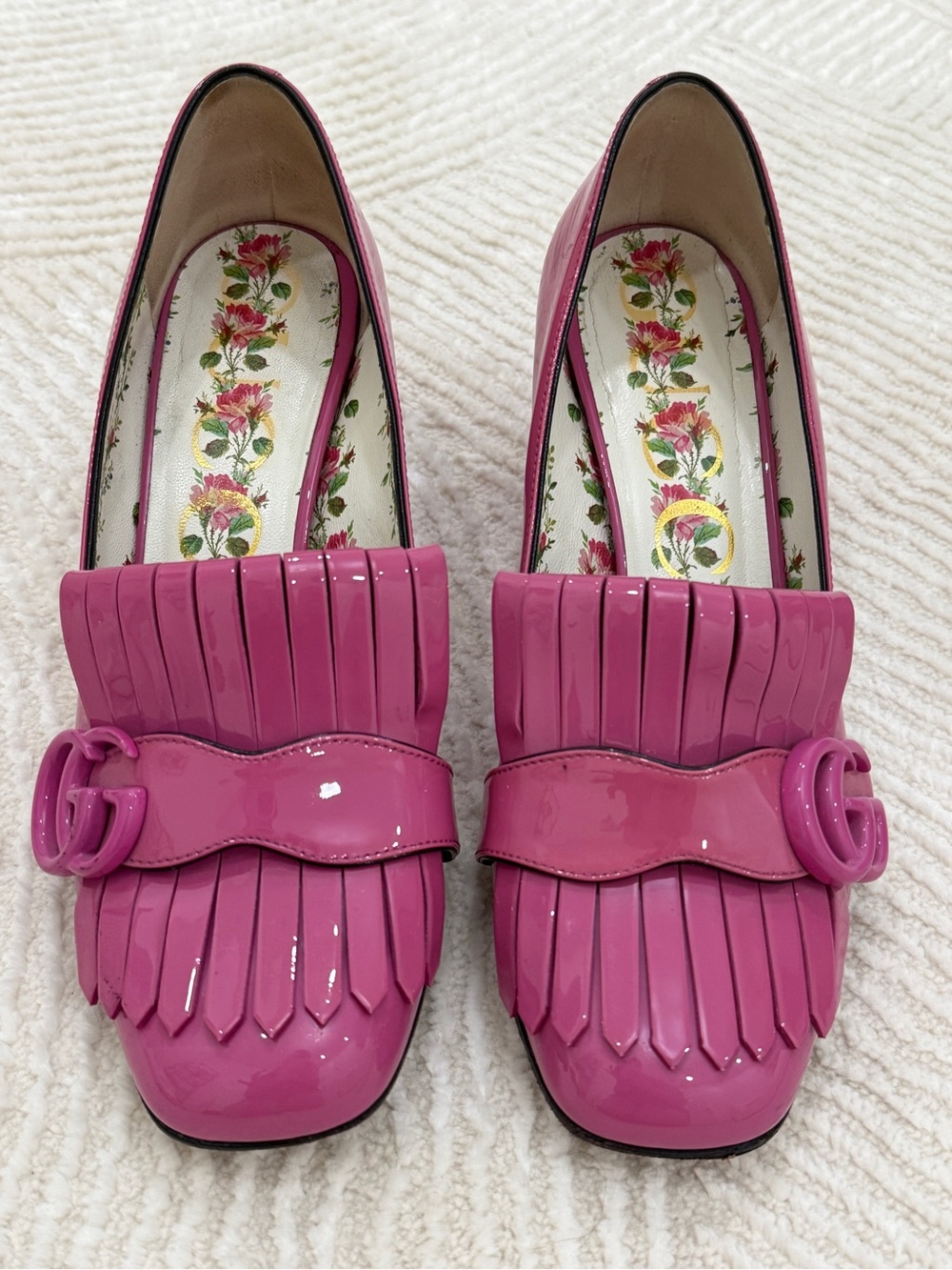 Gucci pink Marmont heels pumps Authentic - Picture 1 of 4